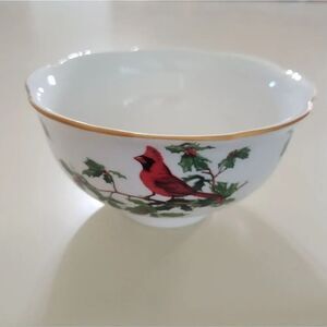 Gracie China Red Cardinal Fine Porcelain 4.5" Bowl